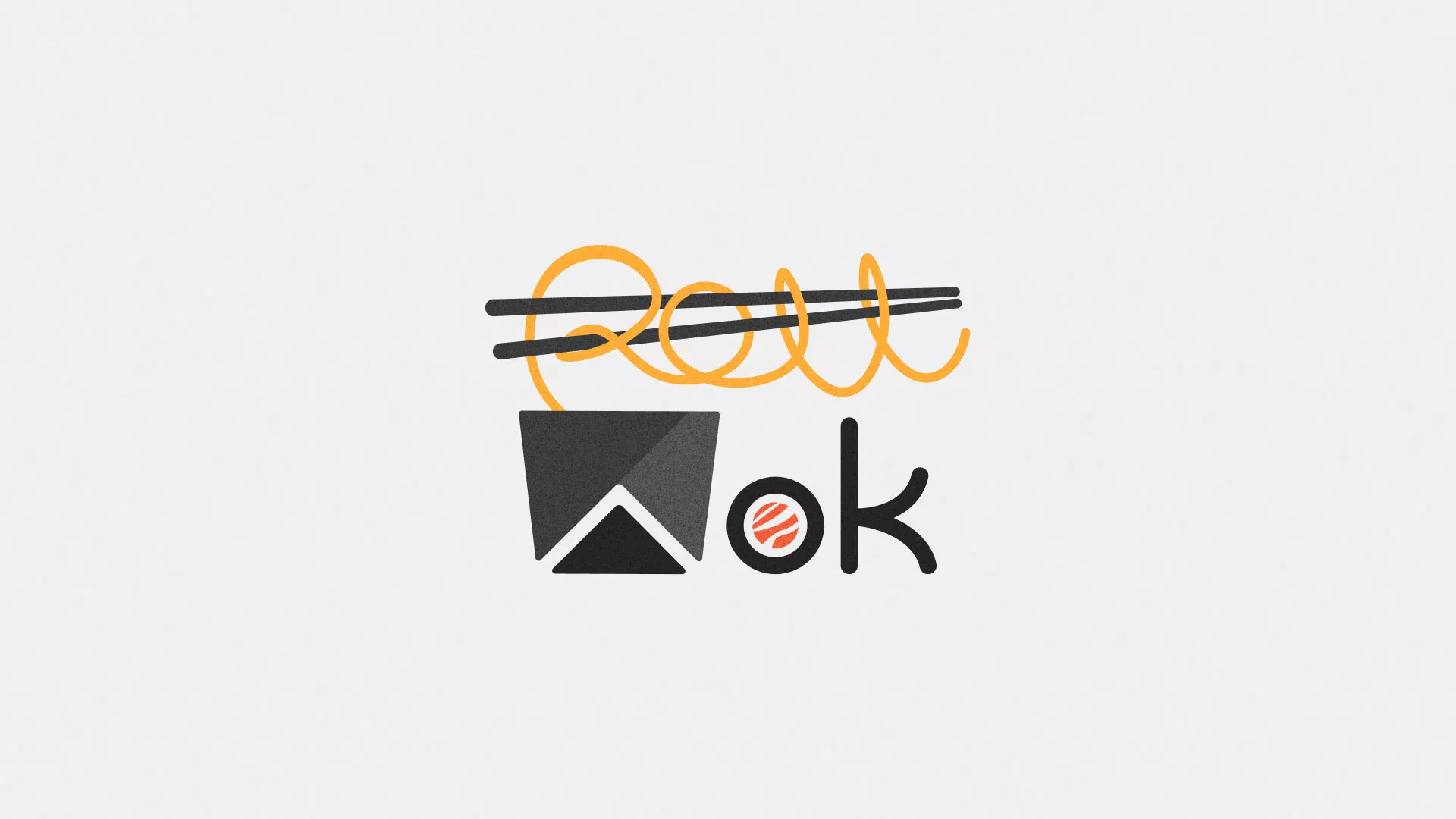 Разработка логотипа суши-бара «Roll Wok Club» в Ефремове